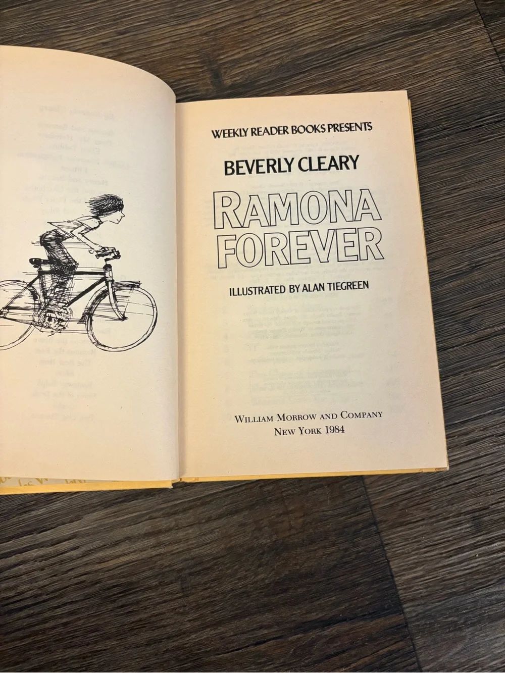 Vintage 1984 Ramona Forever by Beverly Cleary Hardcover Book - Picture 3 of 5